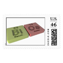 Bios as Bi Bismuth  and Os Osmium Postage