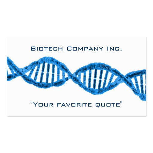 Biotech DNA Business Cards