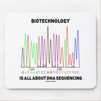 Biotechnology Is All About DNA Sequencing Mouse Pad