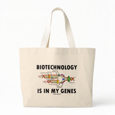 Biotechnology Is In My Genes (DNA Replication) Bag by wordsunwords