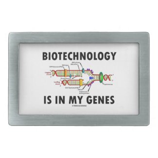 Biotechnology Is In My Genes (DNA Replication) Rectangular Belt Buckle