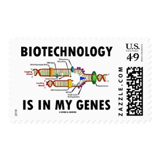 Biotechnology Is In My Genes (DNA Replication) Postage Stamps