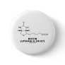 Biotin (Vitamin H Or B7) Chemical Molecule Button