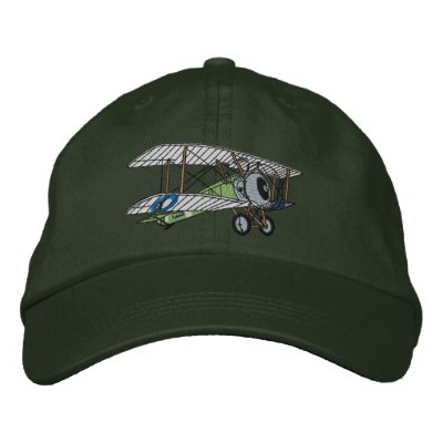 Biplane #2 embroidered hats by ZazzleEmbroidery