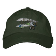 Biplane #2 embroidered hats