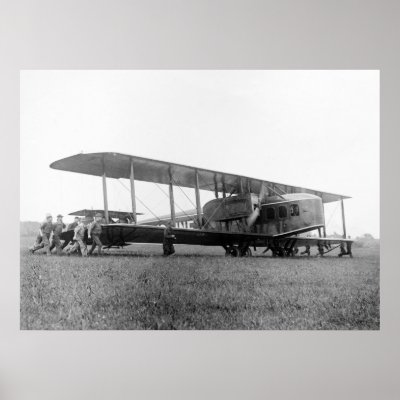 Biplane Airliner, 1919 Poster