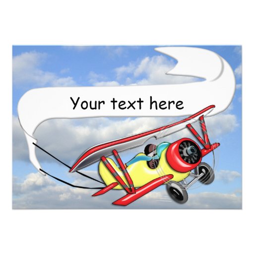 Biplane Towing Banner Customizable Custom Announcements