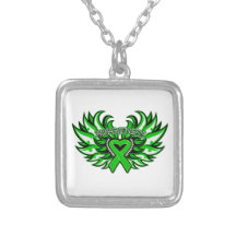Bipolar Disorder Awareness Heart Wings Jewelry