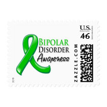 Bipolar Disorder Awareness Ribbon Stamp