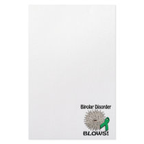 Bipolar Disorder Blows Awareness Design Stationery