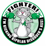Bipolar Disorder Cat Fighter Cut Out