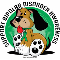 Bipolar Disorder Dog photo sculptures