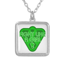 Bipolar Disorder Fight Like A Girl Glove Necklaces