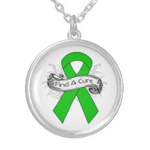 Bipolar Disorder Find A Cure Ribbon Necklace