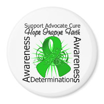 Bipolar Disorder Inspirations Spiral Ribbon Refrigerator Magnet