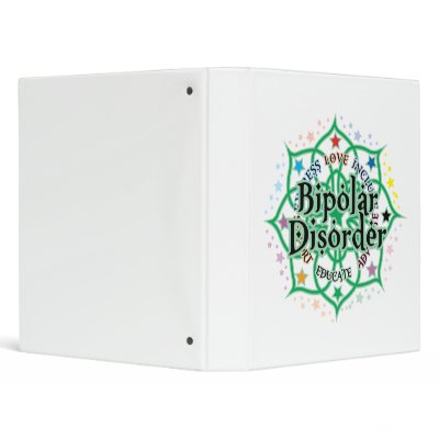 Bipolar Disorder Lotus Vinyl Binder by fightcancertees