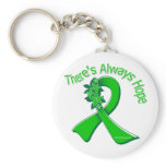 Bipolar Disorder There's Always Hope Floral Keychain