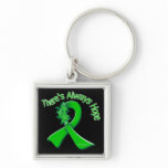 Bipolar Disorder There's Always Hope Floral Keychain