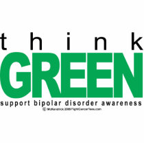 Bipolar Disorder THINK Green photo sculptures