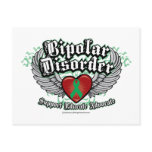 Bipolar Disorder Wings Post Cards