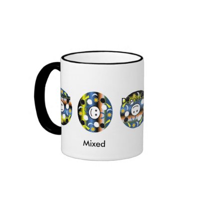 Bipolar Smiley Face Mug by julesayao