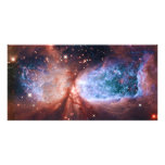 Bipolar Star Forming Region Sharpless 2-106 Nebula Photo Card Template
