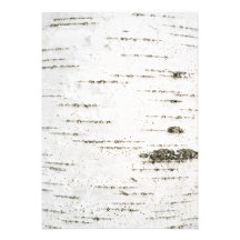 Birch bark custom invite