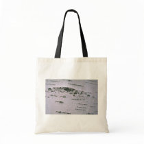 Birch bark detail canvas bags