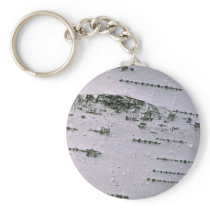 Birch bark detail key chain