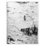 Birch bark spiral note book