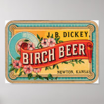 Birch Beer JB Dickey, Newton Kansas Posters