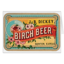 BIRCH BEER VINTAGE POSTER ART PRINT CARDS