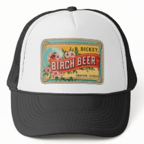 BIRCH BEER VINTAGE POSTER ART PRINT MESH HATS
