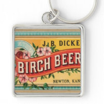 BIRCH BEER VINTAGE POSTER ART PRINT KEYCHAINS
