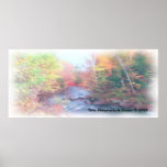 Birch & Brook Detailed Watercolor Poster