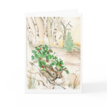 Birch Bunnies Greeting Card