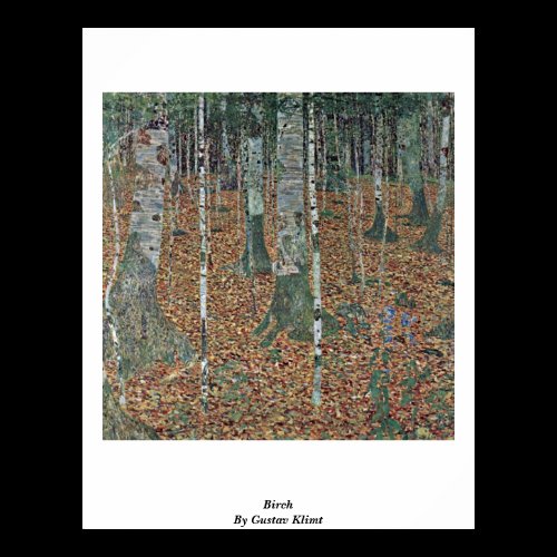 Birch By Gustav Klimt Poster
