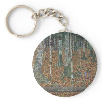 Birch By Klimt Gustav Key Chains