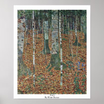 Birch By Klimt Gustav Print