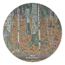 Birch By Klimt Gustav Stickers