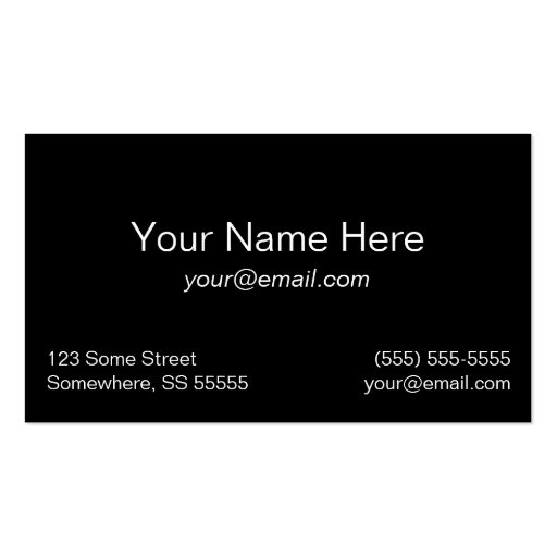 Birch Forest Business Cards with Custom Colors (back side)