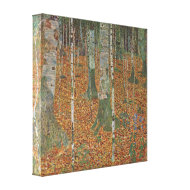 Birch Forest by Gustav Klimt wrappedcanvas