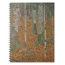 Birch Forest by Gustav Klimt Note Book
