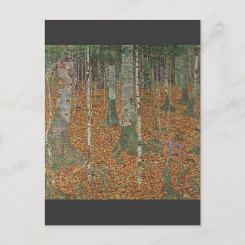 Birch Forest by Gustav Klimt Postcards