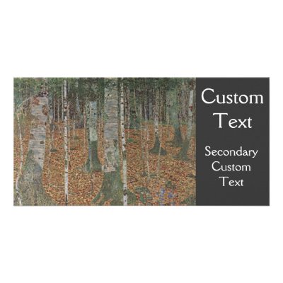 Birch Forest Custom Photo Card by ImmortalArtwork