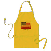 Birch Lake 3 flags fancy Aprons
