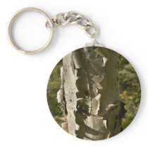 Birch tree key chain