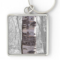 Birch Tree Keychain