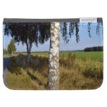 Birch Tree Trunk along roadside Kindle 3 Covers