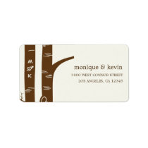 Birch Trees Address Label